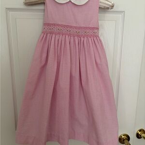 Sophie Dess Sear sucker Smocked 4T dress